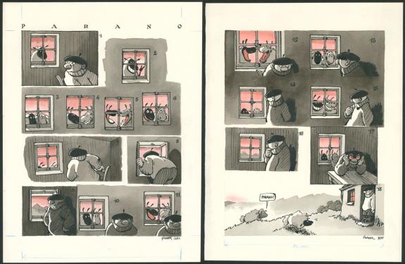 F'murr - Le G&eacute;nie des alpages , Planches originales en coule