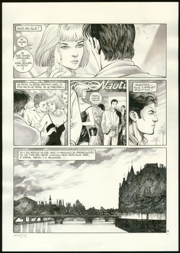 Olivier Grenson - Niklos Koda, L'Oc&eacute;an, Planche originale n&deg;