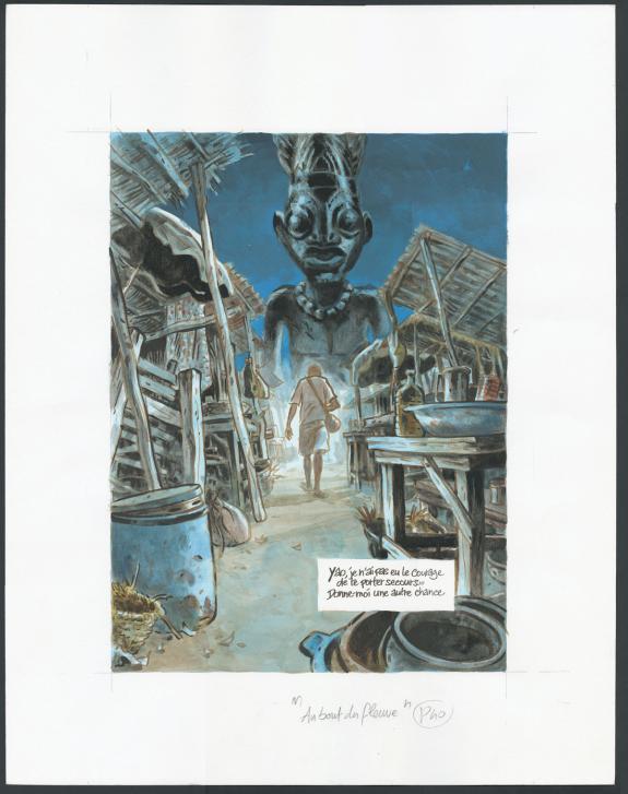 Jean Denis Pendanx - Au bout du fleuve, Planche originale n&deg;