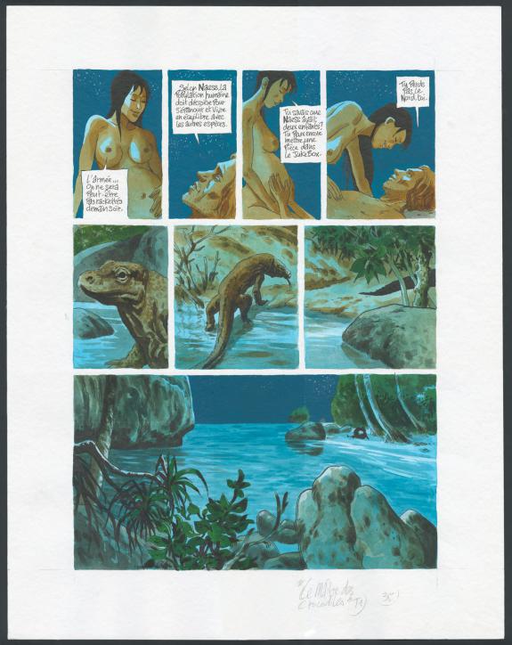 Jean Denis Pendanx - Le Ma&icirc;tre des Crocodiles , Planche orig