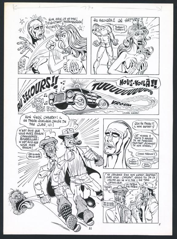 Marcel Gotlib - Rh&acirc;&acirc; Lovely, Tome 3, Planche originale n&deg;05 