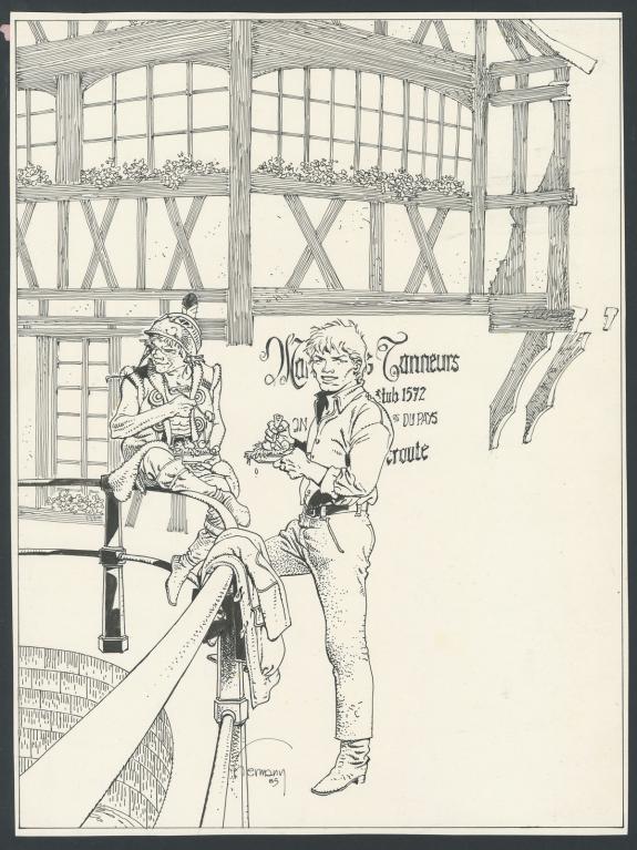 Hermann - Jeremiah, Illustration pour une s&eacute;rigraphie en 198