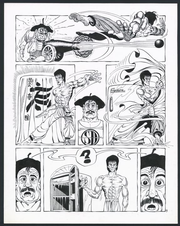 Marcel Gotlib - Rh&acirc;-Gnagna, Tome Deux, Planche originale n&deg;0