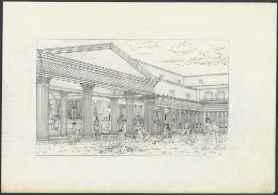 Marc Henniquiau - Pompe&iuml;, tome 2, Illustration originale