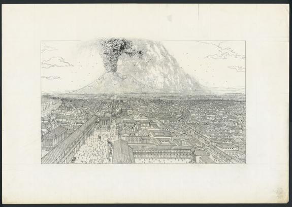 Marc Henniquiau - Pompe&iuml;, tome 2, Illustration originale