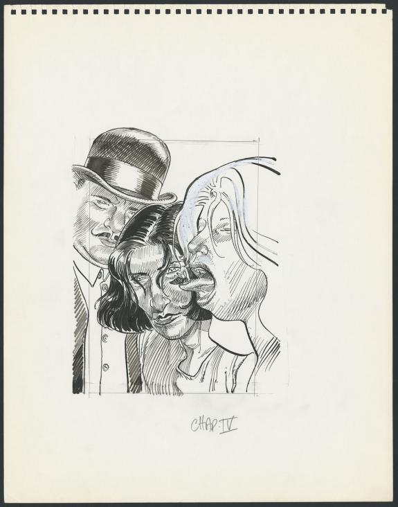 Fran&ccedil;ois Boucq - Illustration originale - corrections au bla