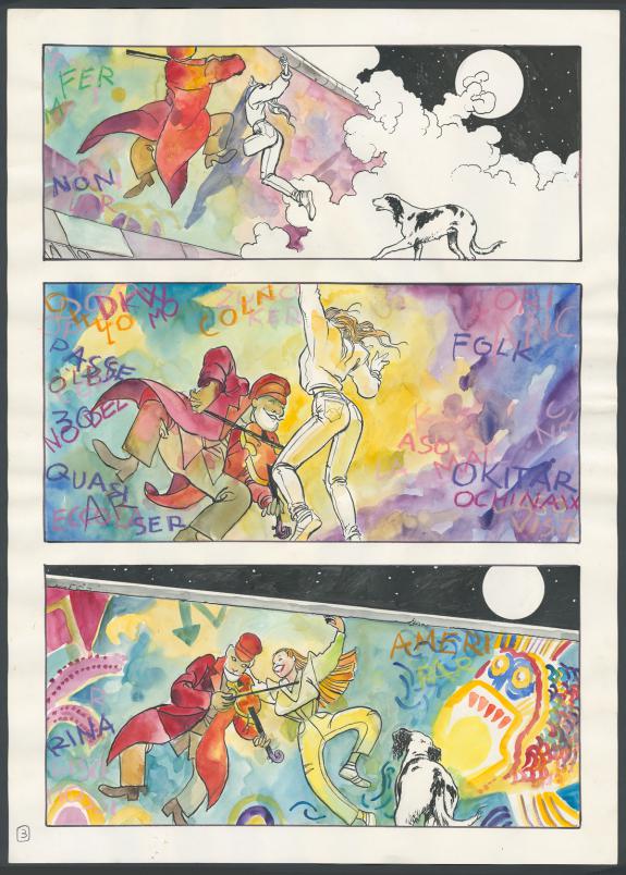 Milo Manara - Apr&egrave;s le Mur..., Planche originale n&deg;03