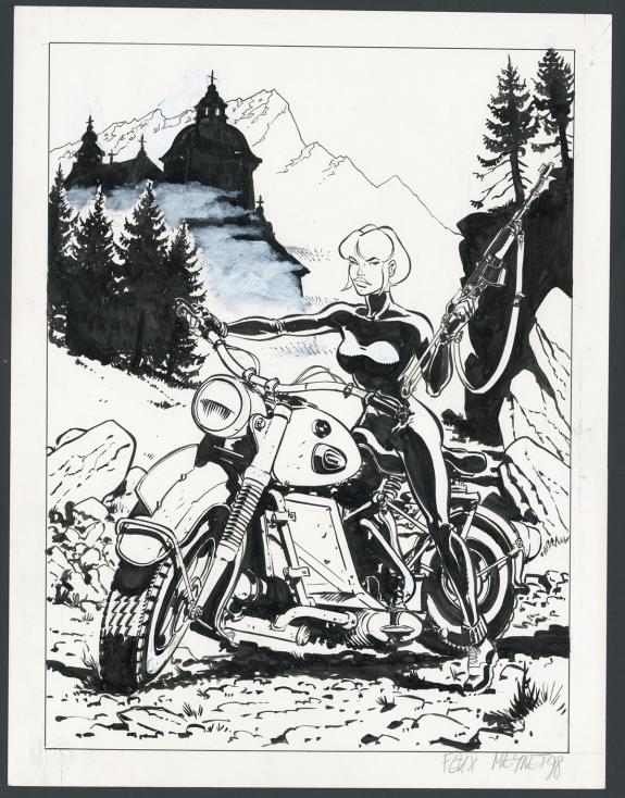 F&eacute;lix Meynet - Tatiana K., Illustration originale