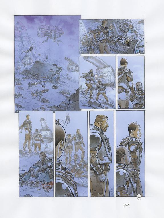 Grun - On Mars, Les Solitaires, Planche originale n&deg;22 