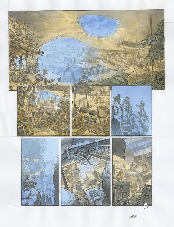 Grun - On Mars, Les Solitaires, Planche originale n&deg;28