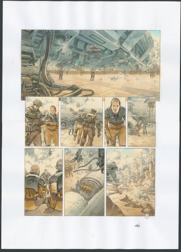 Grun - On Mars, Un Monde nouveau, Planche originale n&deg;8