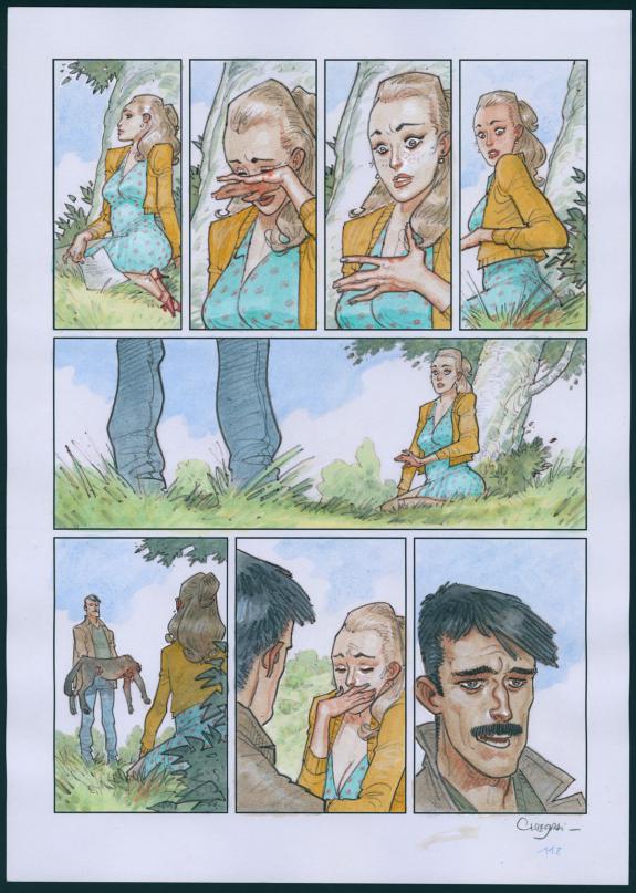 Didier Cassegrain - Nymph&eacute;as noirs, Planche originale  N&deg;118