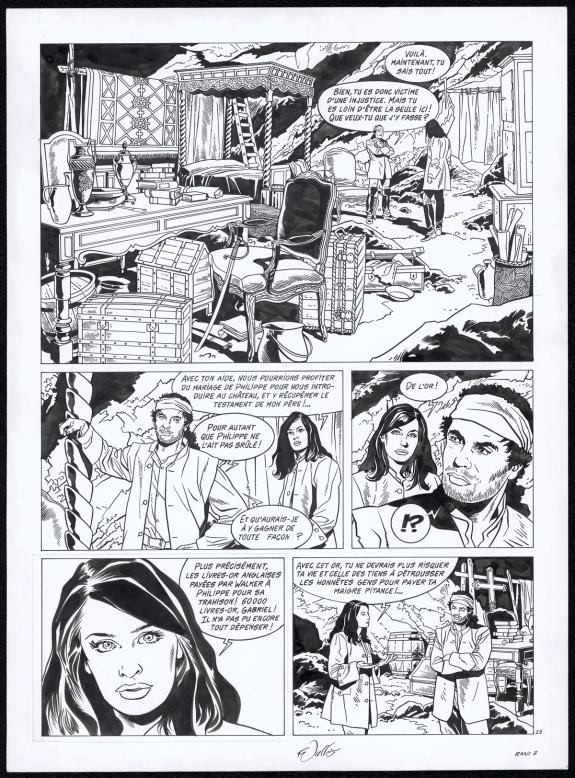 Francis Vall&egrave;s - Rani, Brigande, Planche originale n&deg;25