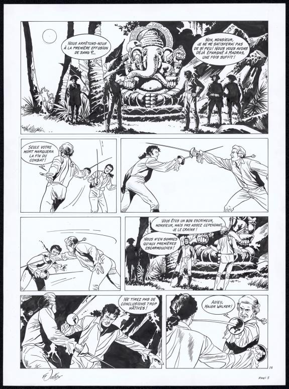 Francis Vall&egrave;s - Rani, Sauvage, Planche originale n&deg;28