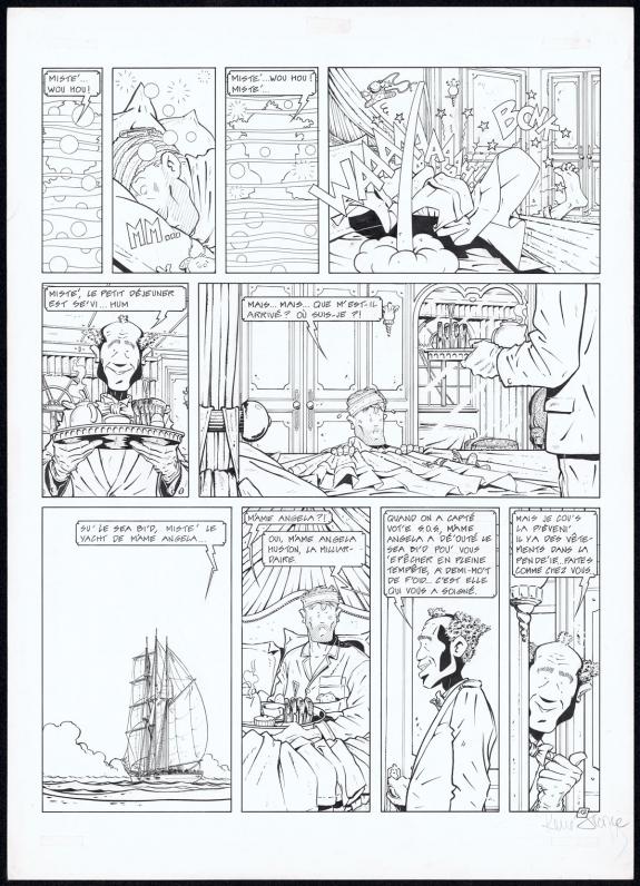 Ren&eacute; Sterne - Adler, Muerte Transit, Planche originale N&deg;12