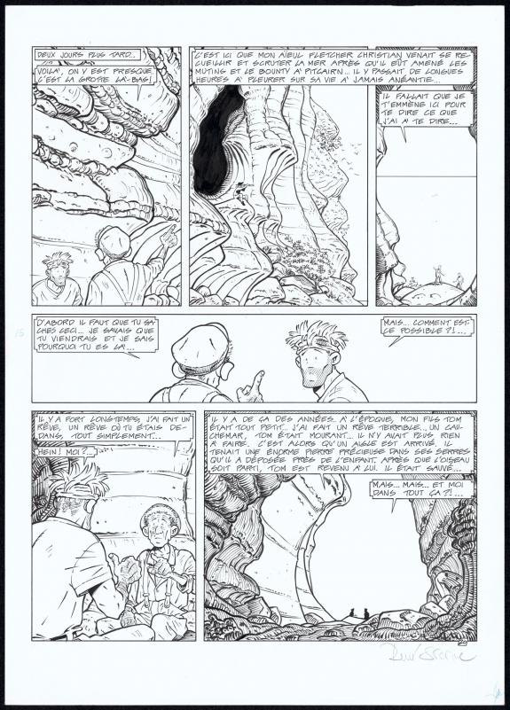 Ren&eacute; Sterne - Adler, L'&Icirc;le perdue, Planche originale N&deg;20