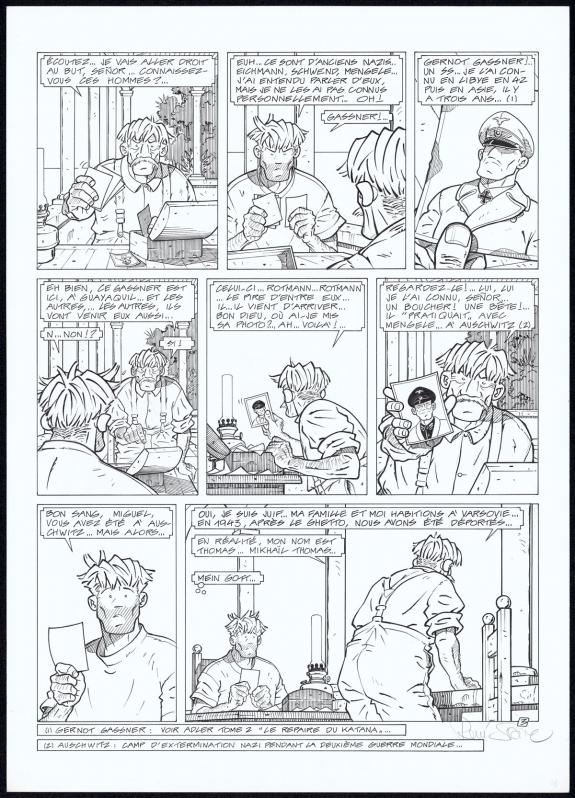 Ren&eacute; Sterne - Adler, Les Maudits, Planche originale N&deg;3