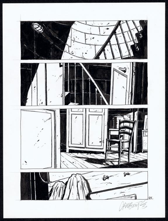 Christophe Chabout&eacute; - Tout seul, Planche originale N&deg;75