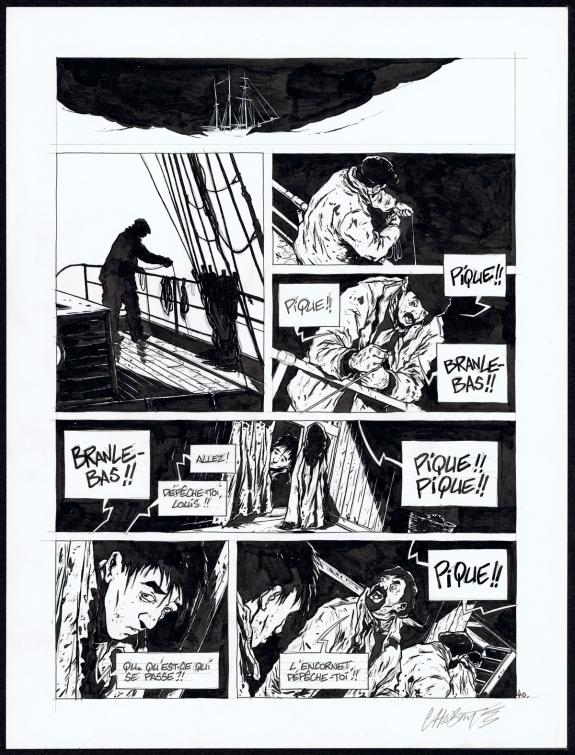 Christophe Chabout&eacute; - Terre-Neuvas, Planche originale N&deg;40