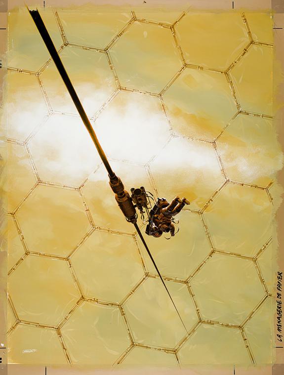 Manchu - Couverture originale du roman La M&eacute;nagerie de Papie