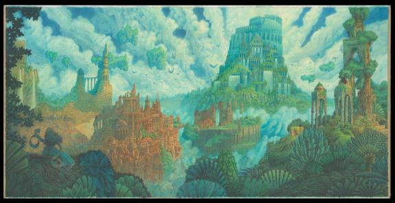 Paul Echegoyen - La Passe-miroir, illustration originale - B