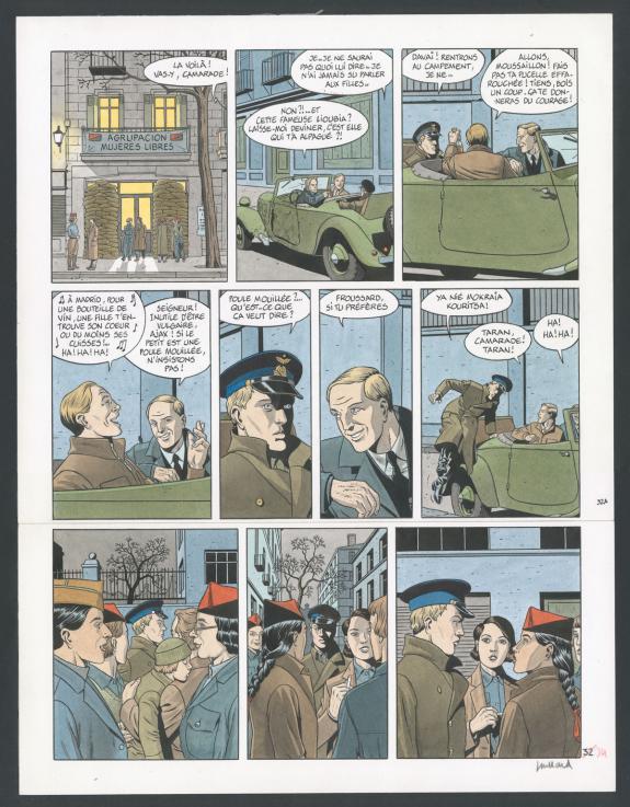 Andr&eacute; Juillard - Double 7, Planche originale n&deg;34