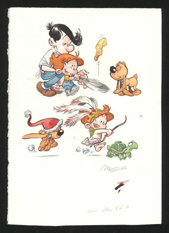 Jos&eacute; Luis Munuera - P'tit Boule & Bill, Couvertures original