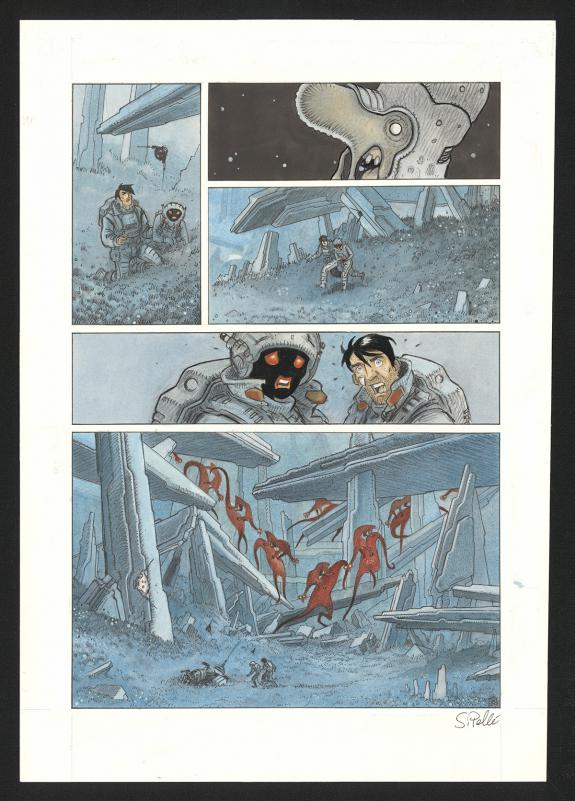 Serge Pell&eacute; - Orbital, Contacts, Planche originale n&deg;33