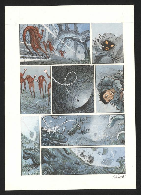 Serge Pell&eacute; - Orbital, Contacts, Planche originale n&deg;37