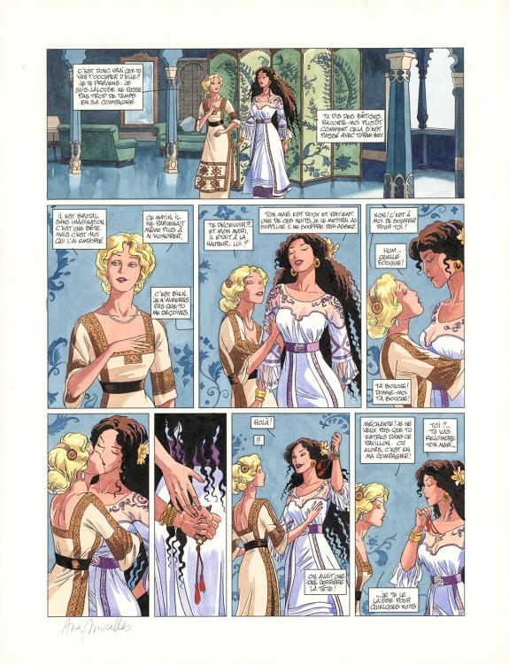 Ana Miralles - Djinn, Le Pavillon des plaisirs , Planche ori