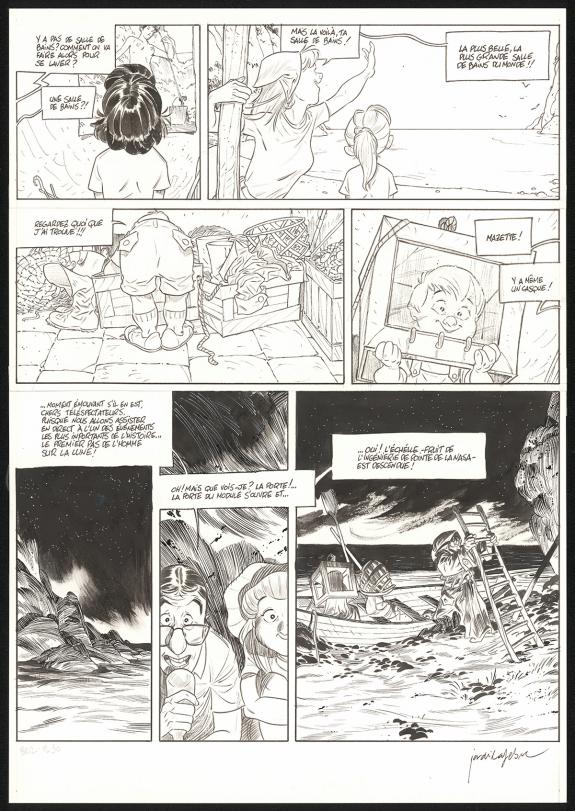 Jordi Lafebre - Les Beaux &eacute;t&eacute;s, La Calanque, Planche origina