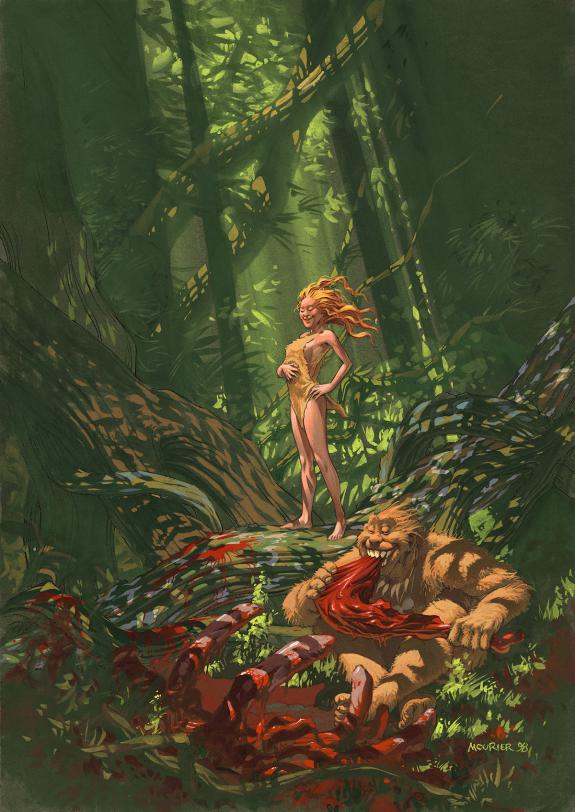 Jean-Louis Mourier - Trolls de Troy, Illustration originale 