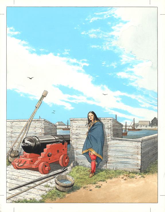 Patrice Pellerin - L'&Eacute;pervier, La Princesse indienne, Illust