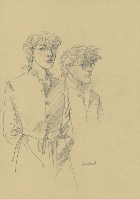 Andr&eacute; Juillard - Apr&egrave;s la pluie, Illustration originale 