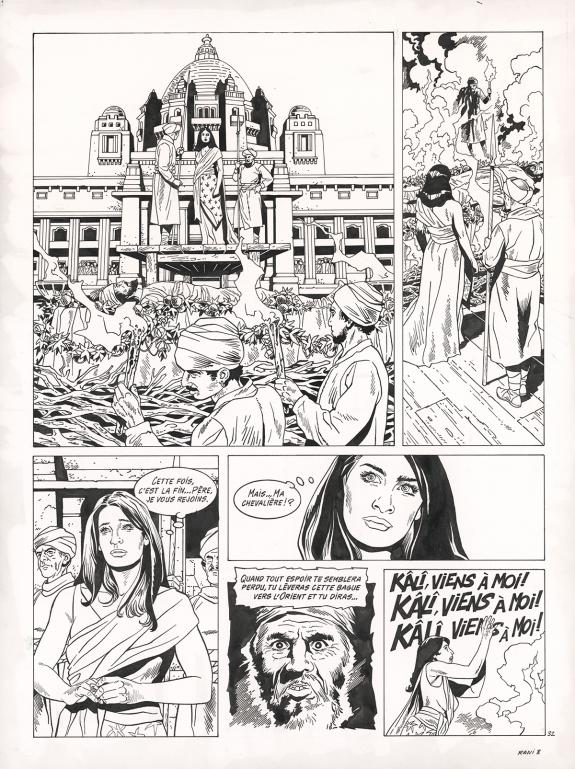 Francis Vall&egrave;s - Rani, Marquise, Planche originale n&deg; 32