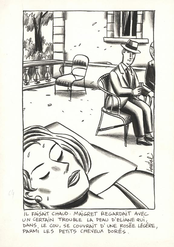 Loustal - Menaces de mort, Illustration originale