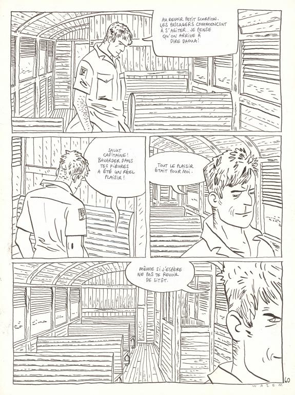 Wazem - Planche originale n&deg;60, phylact&egrave;res coll&eacute;es