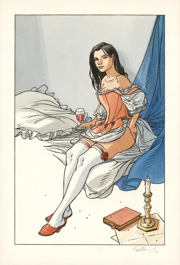 Patrice Pellerin - L'&Eacute;pervier, Marion
Illustration originale