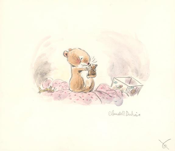 Claude K. Dubois - Lola , Bo&icirc;tes &agrave; bonheurs, Illustration or