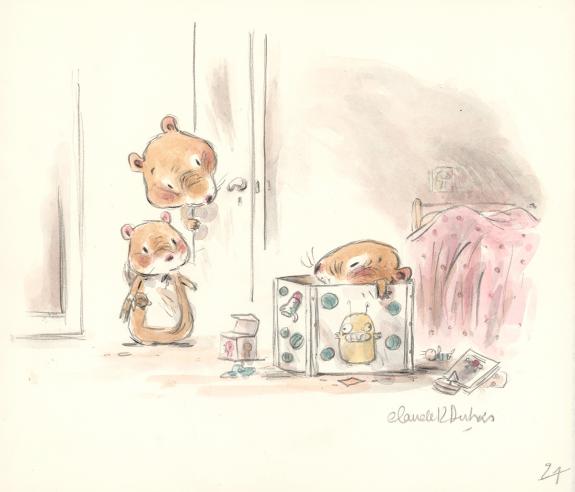 Claude K. Dubois - Lola , Bo&icirc;tes &agrave; bonheurs, Illustration or