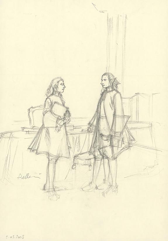 Patrice Pellerin - L'&Eacute;pervier, La Mission, Illustration orig