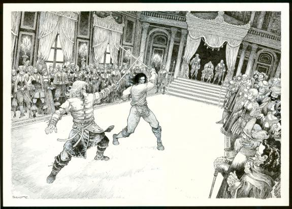 Jo&euml;l Parnotte - Le Ma&icirc;tre d'armes, Le Duel
Illustration orig