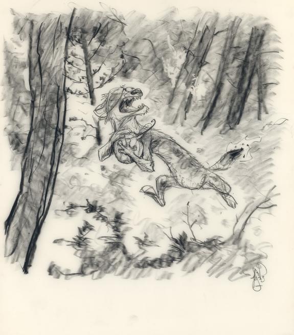 Peter de S&egrave;ve - Buck,illustration originale pour l'&acirc;ge de gl