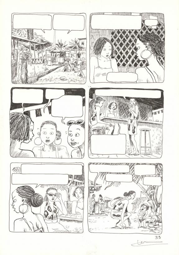 Cl&eacute;ment Oubrerie - Aya de Yopougon, Volume 5, Planche origin
