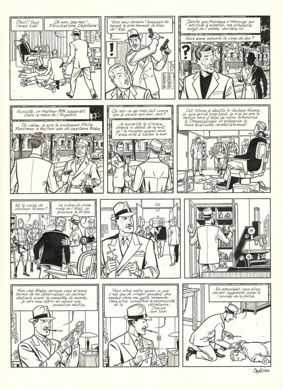 Antoine Aubin - Blake et Mortimer, Huit heures &agrave; Berlin, Pla