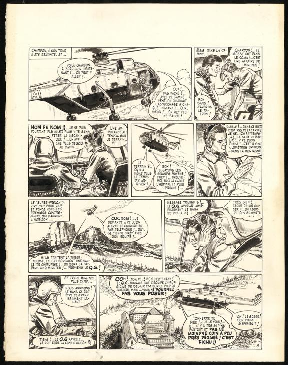 Claude Pascal - Planche originale n&deg;09 tir&eacute;e de l'histoire 4