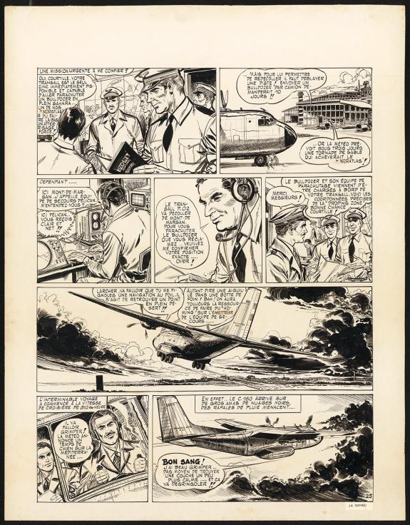 Claude Pascal - Planche originale n&deg;25 tir&eacute;e de l'histoire 4