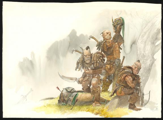 Adrian Smith - F&eacute;erie, Dark fantasy, Les trois voleurs, illu