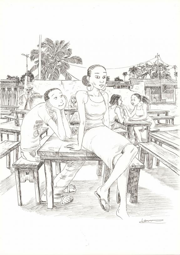 Cl&eacute;ment Oubrerie - Aya de Yopougon, Volume 5, Illustration o