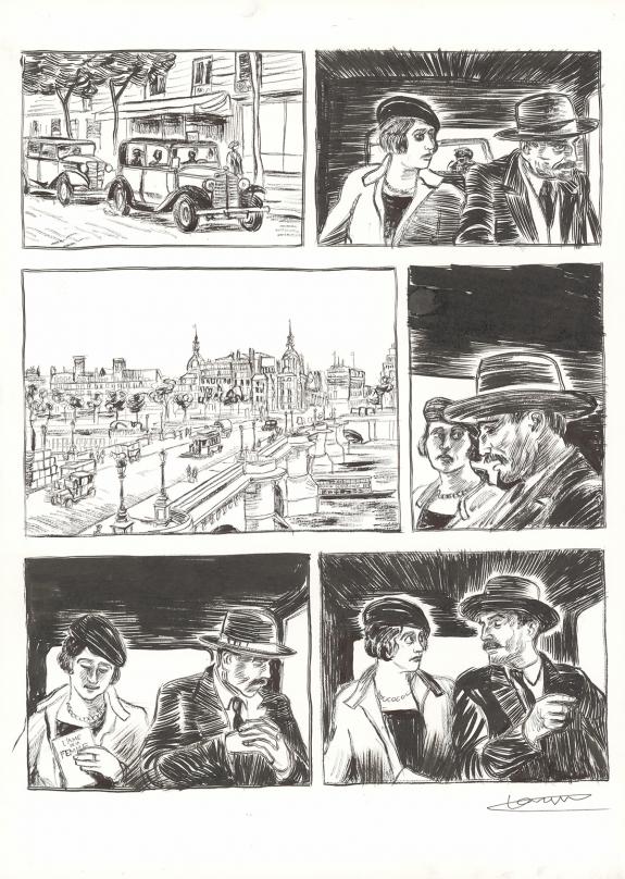 Cl&eacute;ment Oubrerie - &Agrave; mains nues, Tome 2, Planche originale n